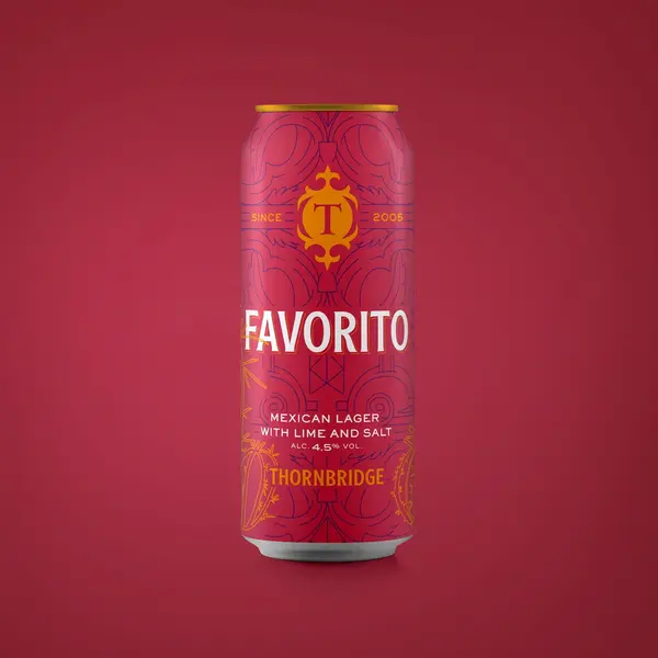 Favorito, 4.5% Mexican Lager with Lime and Salt