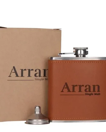 Arran Whisky Leather Hip Flask