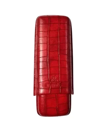 Mantis NeoCase Croc Bordeaux 2F Cigar Case