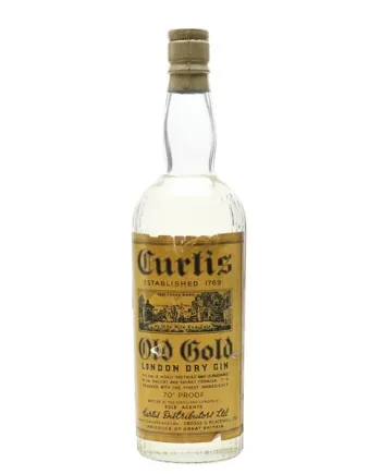Curtis Old Gold London Dry Gin Bot.1940s