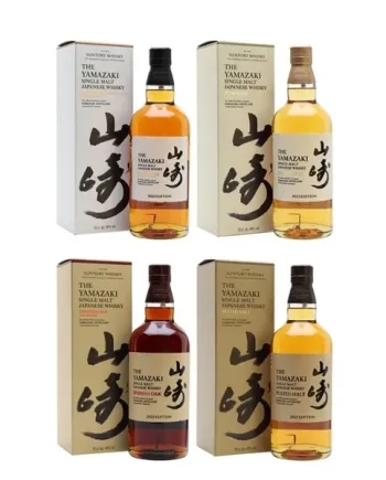 Yamazaki Tsukuriwake Cask Collection 2022 Set of 4 Bottles