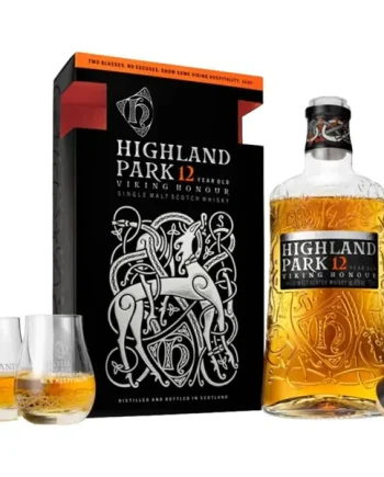 Highland Park 12 Year Old Single Malt Scotch Whisky Glass Gift Pack 70cl