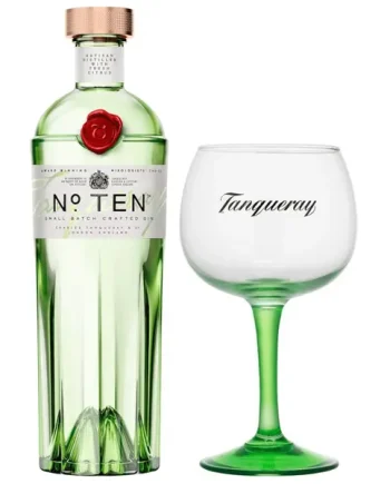 Tanqueray No. TEN Premium Gin With Glass 70cl