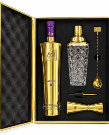 AU Vodka Black Grape Cocktail Gift Set 70cl