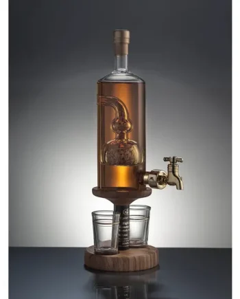 Barley Tap Refillable Brandy Decanter & 2 Glasses 35cl
