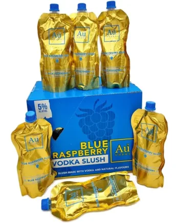 Au Vodka Blue Raspberry Slush Pouch 12x250ml