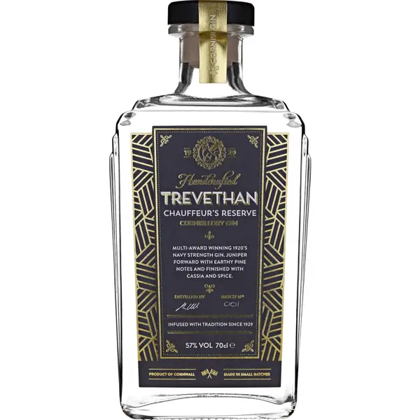 Trevethan Chauffeur's Reserve Navy Strength Cornish Gin 70cl