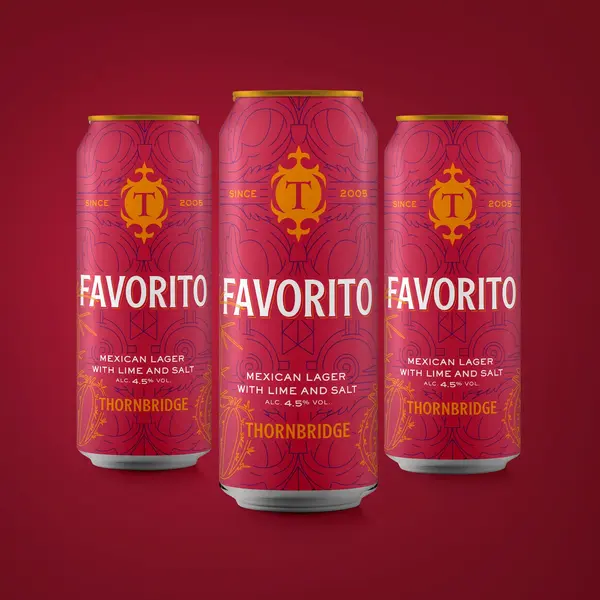 Favorito, 4.5% Mexican Lager with Lime and Salt