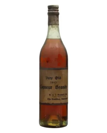 G & J Greenall 1893 Very Old Liqueur Brandy Bot.1930s