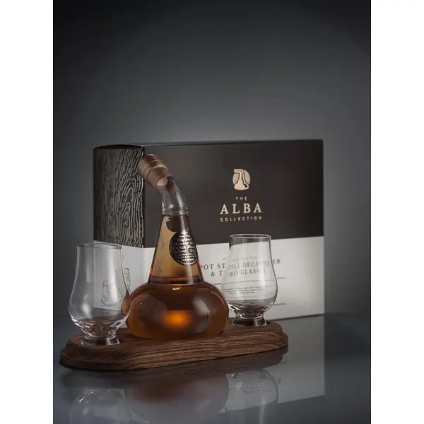 Mini Pot Still Brandy Refillable Decanter & 2 Glasses 20cl