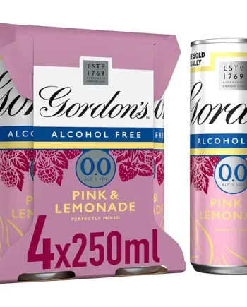 Gordon’s Premium Pink 0.0% Alcohol Free Gin & Lemonade Cans 16x250ml