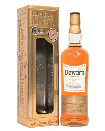 Dewar's 15 Year Old Blended Scotch Whisky Clock Tin 70cl
