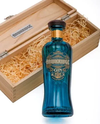 Hawkridge Victorian Botanical Blend London Dry Gin in Wooden Artisan Gift Box 70cl