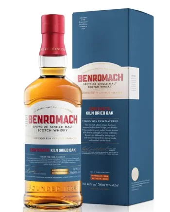 Benromach 10 Year Old Contrasts Kiln Dried Oak Single Malt Scotch Whisky 70cl