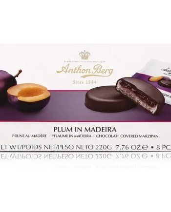 Anthon Berg Plum In Marzipan Brandy Chocolate Liqueurs 8 Pieces 220g