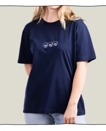 Little Skulls Relaxed T-Shirt in Navy