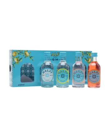 Malfy Gin Miniature Gift Set Original, Lemon, Orange, Rose