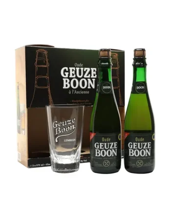 Boon Oude Geuze 2 Bottle and Glass Pack