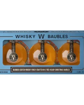 Blended Scotch Whisky Christmas Baubles 3x5cl