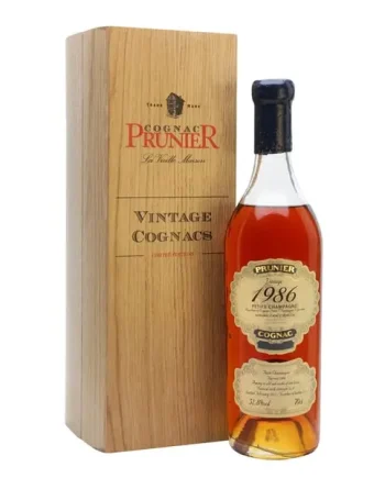 Prunier 1986 Vintage Cognac Petite Champagne