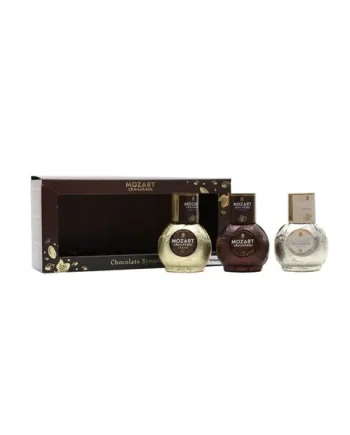 Mozart Gold, White & Black Chocolate Miniature Pack 3x5cl