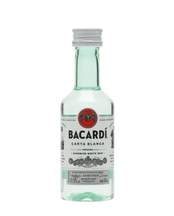 Bacardi Carta Blanca Rum Miniature