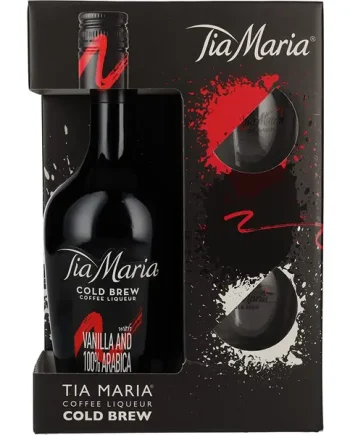 Tia Maria Cold Brew Coffee Liqueur Gift Set With Glasses 70cl