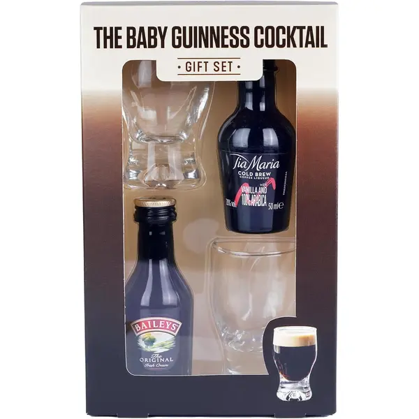 Baby Guinness Cocktail Set 2x5cl