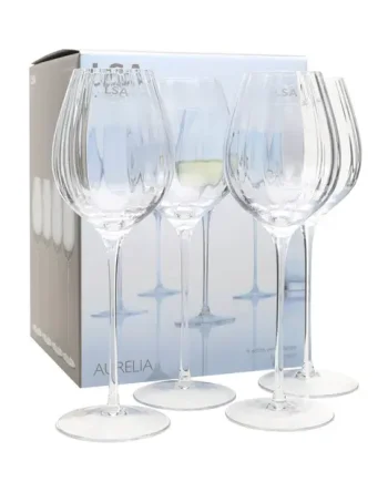 Four Aurelia White Wine Glasses LSA 4x43cl