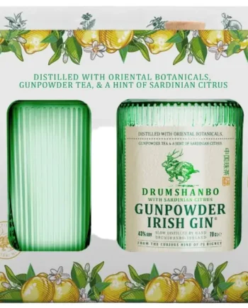 Drumshanbo Gunpowder Irish Sardinian Citrus Gin Glass Pack 70cl