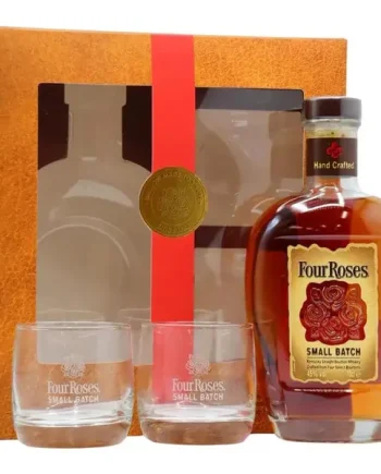 Four Roses Small Batch Bourbon & Glasses Gift Set 70cl