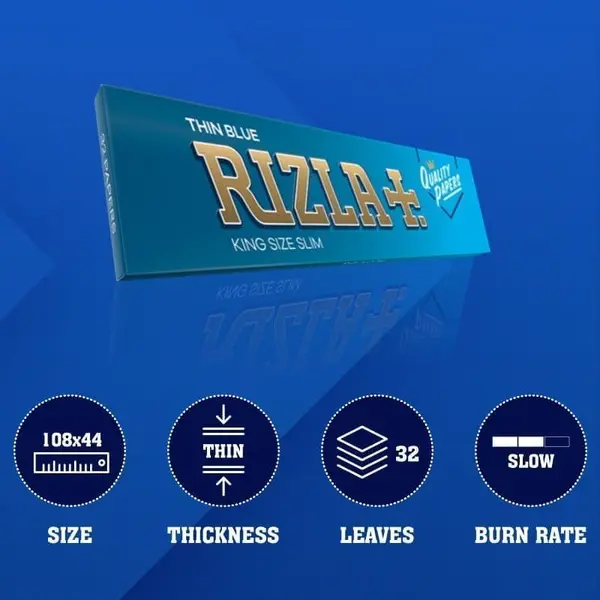 Rizla Blue King Size Slim Rolling Papers