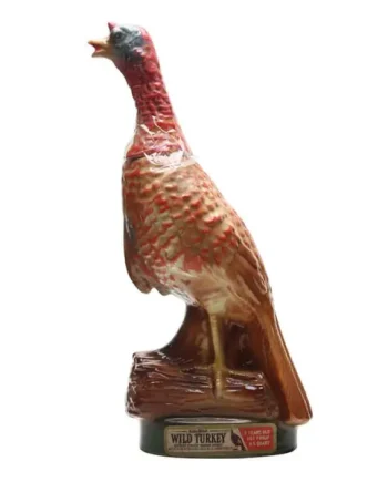 Wild Turkey 8 Year Old Blue Underbelly Turkey Empty Decanter