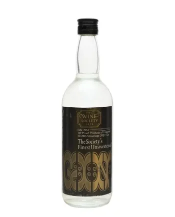 Wine Society's Finest Unsweetened Gin Bot.1970s