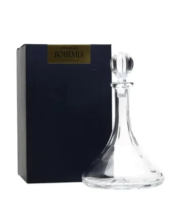 Bohemia Crystal Brandy or Port Ships Decanter 37oz