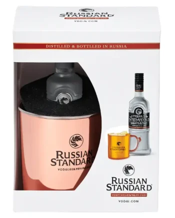 Russian Standard Vodka Copper Mug & Miniature Gift Set 5cl
