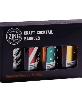 World of Zing Christmas Cocktail Baubles 4x50cl