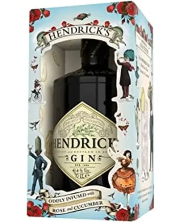 Hendrick's Original Gin in Tremendous Tipples Gift Box with Cocktail Recipes 70cl