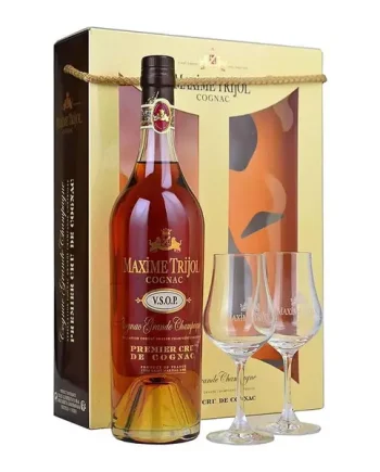 Maxime Trijol VSOP Grande Champagne Cognac Glass Pack 70cl