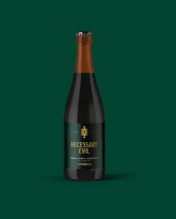 Necessary Evil, 13% ABV Mezcal Barrel Aged Stout