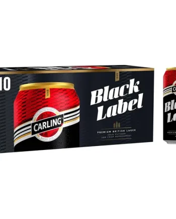 Carling Black Label Premium Lager Cans 10x440ml