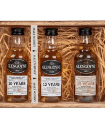 Glengoyne Whiskey Wooden Box 3x5cl