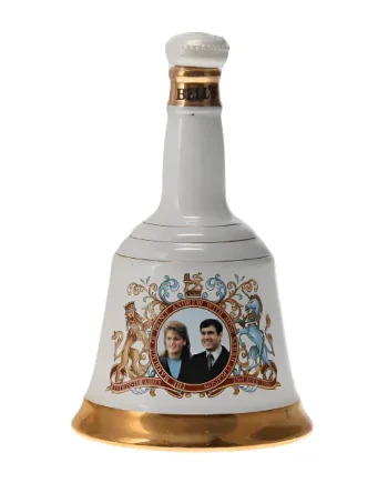 Bell's Royal Wedding Decanter Prince Andrew & Sarah Jane Ferguson Gift Box 75cl