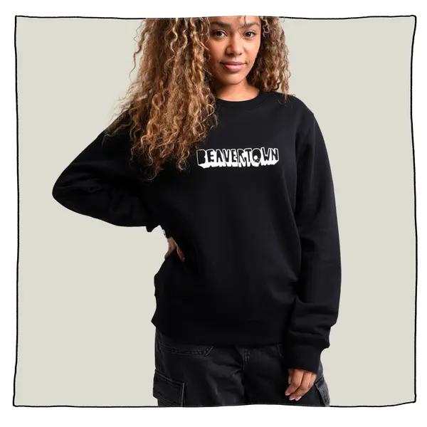 Skulloon Sweatshirt in Black
