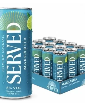 Served Drinks Margarita RTD Cans 12x250ml