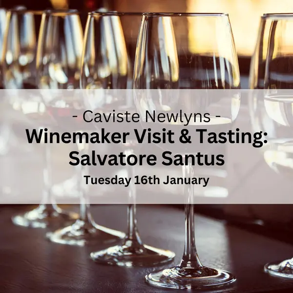 Winemaker Visit & Tasting: Salvatore Santus of AgriPunica - Tuesday 16th January