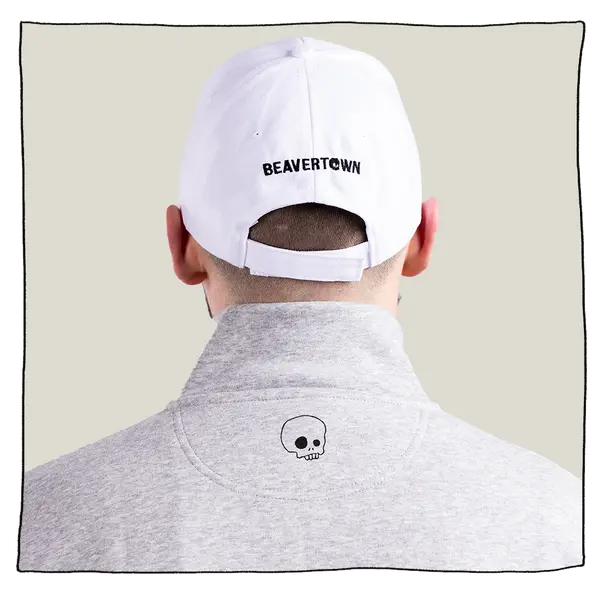 1/4 Zip Sweatshirt in Light Grey