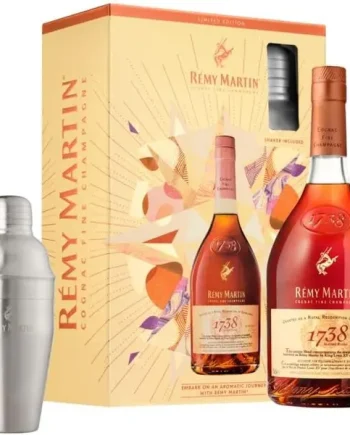 Remy Martin 1738 Cognac & Cocktail Shaker Gift Set 70cl