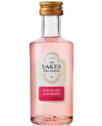 The Lakes Rhubarb & Rosehip Gin Liqueur Miniature 5cl