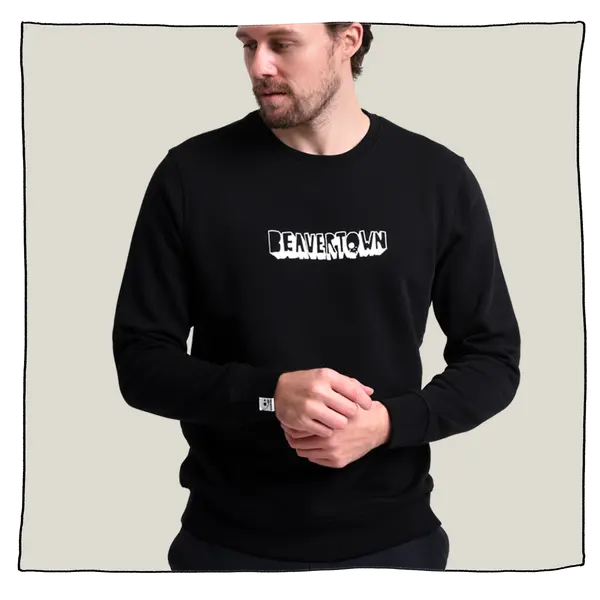 Skulloon Sweatshirt in Black